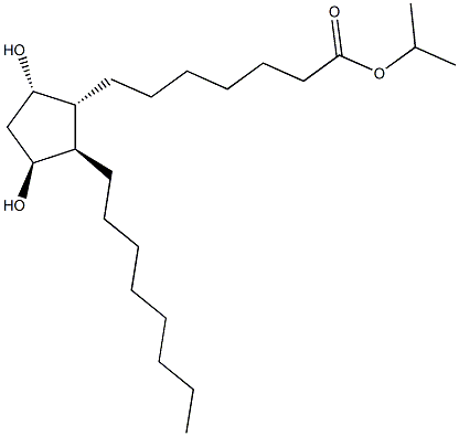 (9S,11S)-9,11-Dihydroxyprostan-1-oic acid isopropyl ester Structure