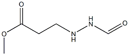 3-(2-Formylhydrazino)propionic acid methyl ester 구조식 이미지