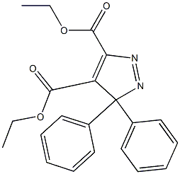 3,3-Diphenyl-3H-pyrazole-4,5-dicarboxylic acid diethyl ester 구조식 이미지