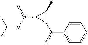 (2S,3R)-1-Benzoyl-3-methylaziridine-2-carboxylic acid isopropyl ester Structure