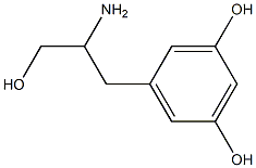 2-Amino-3-(3,5-dihydroxyphenyl)-1-propanol 구조식 이미지