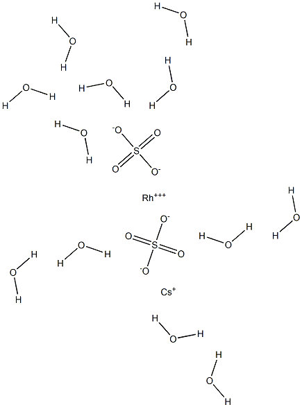 Cesium rhodium(III) disulfate dodecahydrate 구조식 이미지