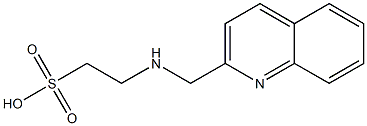 2-[(2-Quinolylmethyl)amino]ethanesulfonic acid Structure