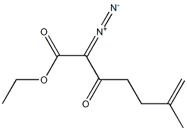 2-Diazo-3-oxo-6-methyl-6-heptenoic acid ethyl ester Structure
