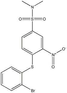2-(o-Bromophenylthio)-5-dimethylaminosulfonyl-1-nitrobenzene Structure