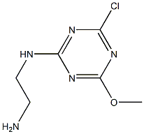 N-(4-Chloro-6-methoxy-1,3,5-triazin-2-yl)ethane-1,2-diamine 구조식 이미지