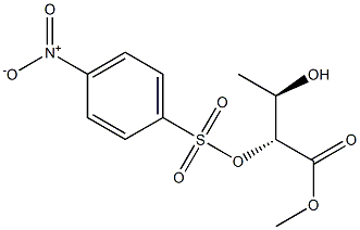 (2R,3R)-2-[(4-Nitrophenylsulfonyl)oxy]-3-hydroxybutanoic acid methyl ester Structure