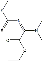 N-[Ethoxycarbonyl(dimethylamino)methylene]dithiocarbamic acid methyl ester 구조식 이미지