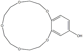 2,3,5,6,8,9,11,12-Octahydro-1,4,7,10,13-benzopentaoxacyclopentadecin-15-ol 구조식 이미지