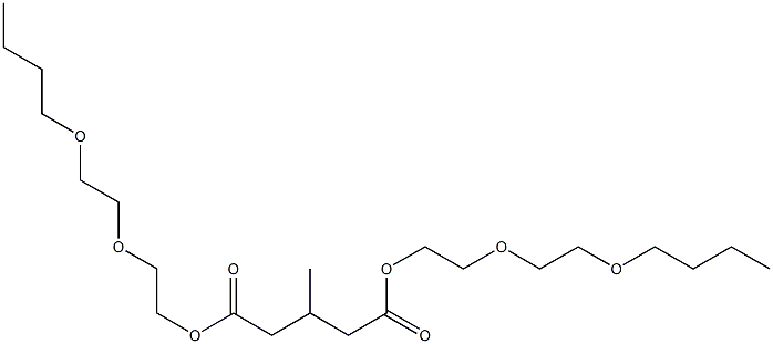 3-Methylglutaric acid bis[2-(2-butoxyethoxy)ethyl] ester 구조식 이미지