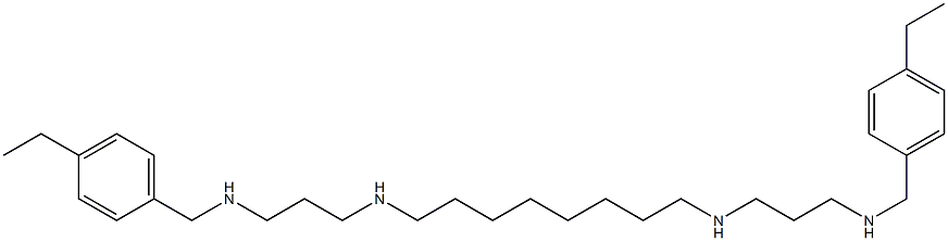 N,N'-Bis[3-(4-ethylbenzylamino)propyl]-1,8-octanediamine 구조식 이미지