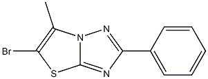 2-Phenyl-6-methyl-5-bromothiazolo[3,2-b][1,2,4]triazole Structure