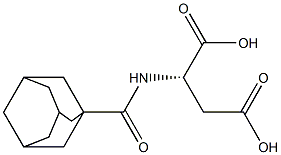 N-(1-Adamantylcarbonyl)-L-aspartic acid 구조식 이미지