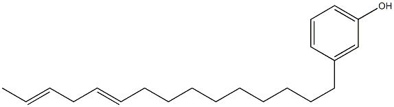 3-(10,13-Pentadecadienyl)phenol 구조식 이미지