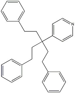 4-(1,1-Diphenethyl-3-phenylpropyl)pyridine Structure