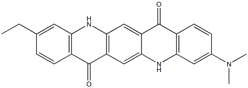 3-(Dimethylamino)-10-ethyl-5,12-dihydroquino[2,3-b]acridine-7,14-dione Structure