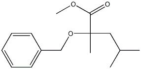 2-Benzyloxy-2,4-dimethylvaleric acid methyl ester 구조식 이미지