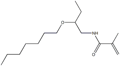 N-(2-Heptyloxybutyl)methacrylamide Structure