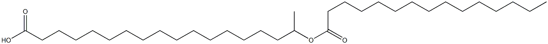 17-Pentadecanoyloxyoctadecanoic acid 구조식 이미지