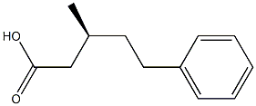 (S)-3-Methyl-5-phenylpentanoic acid Structure