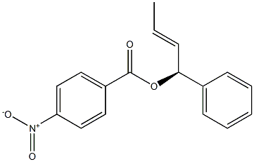 (+)-p-Nitrobenzoic acid (S,E)-1-phenyl-2-butenyl ester Structure