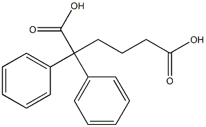 2,2-Diphenyladipic acid 구조식 이미지