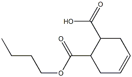 4-Cyclohexene-1,2-dicarboxylic acid hydrogen 1-butyl ester 구조식 이미지