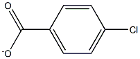 4-Chlorobenzoic acid anion Structure