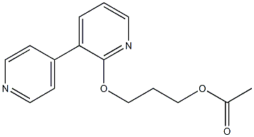 Acetic acid 3-[(3,4'-bipyridin-6-yl)oxy]propyl ester 구조식 이미지