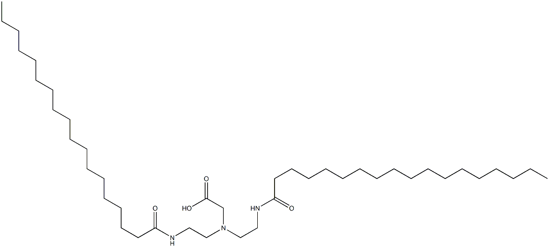 N,N-Bis[2-[(1-oxooctadecyl)amino]ethyl]glycine 구조식 이미지