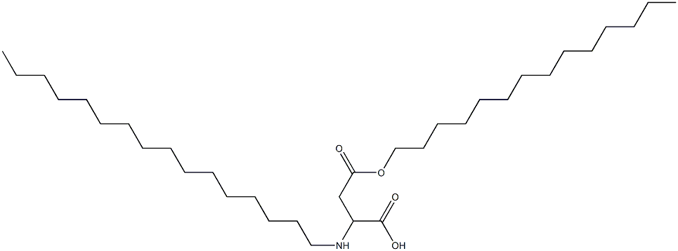 2-Hexadecylamino-3-(tetradecyloxycarbonyl)propionic acid Structure