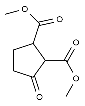 3-Oxocyclopentane-1,2-dicarboxylic acid dimethyl ester 구조식 이미지