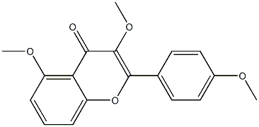 2-(4-Methoxyphenyl)-3,5-dimethoxy-4H-1-benzopyran-4-one Structure