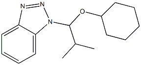 1-[1-Cyclohexyloxy-2-methylpropyl]-1H-benzotriazole 구조식 이미지