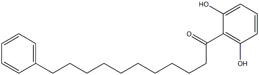 1-(2,6-Dihydroxyphenyl)-11-phenylundecan-1-one Structure