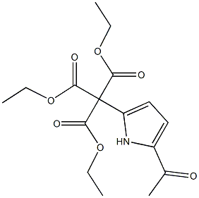 5-Acetyl-1H-pyrrol-2-ylmethanetricarboxylic acid triethyl ester 구조식 이미지