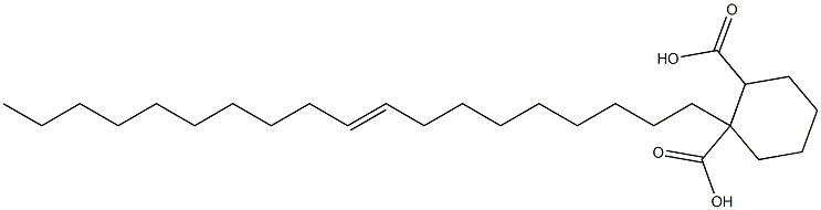 Cyclohexane-1,2-dicarboxylic acid hydrogen 1-(9-nonadecenyl) ester Structure