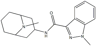 N-(9-Methyl-9-azabicyclo[3.3.1]nonan-3-yl)-1-methyl-1H-indazole-3-carboxamide 구조식 이미지