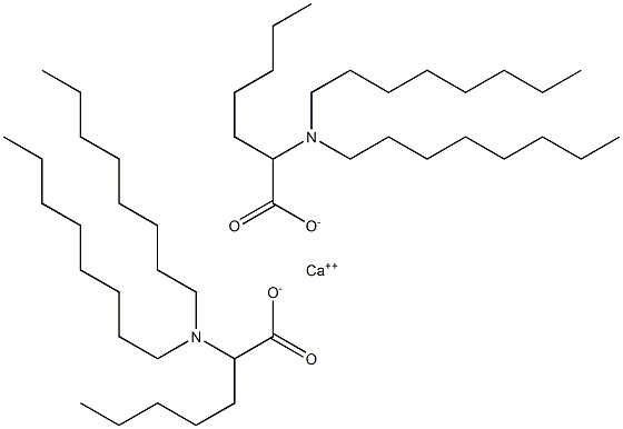 Bis[2-(dioctylamino)heptanoic acid]calcium salt Structure