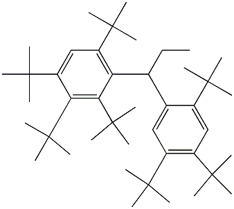 1-(2,3,4,6-Tetra-tert-butylphenyl)-1-(2,4,5-tri-tert-butylphenyl)propane Structure