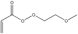 2-Propeneperoxoic acid 2-methoxyethyl ester Structure