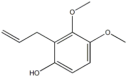 3,4-Dimethoxy-2-(2-propenyl)phenol Structure