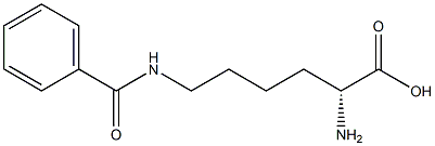 (R)-2-Amino-6-(benzoylamino)hexanoic acid 구조식 이미지