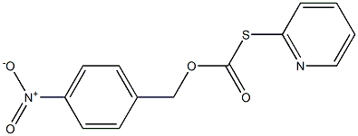 Thiocarbonic acid O-(4-nitrobenzyl)S-(2-pyridyl) ester 구조식 이미지