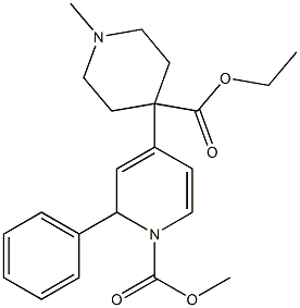 1-Methyl-4-[(1,2-dihydro-1-methoxycarbonyl-2-phenylpyridin)-4-yl]piperidine-4-carboxylic acid ethyl ester Structure