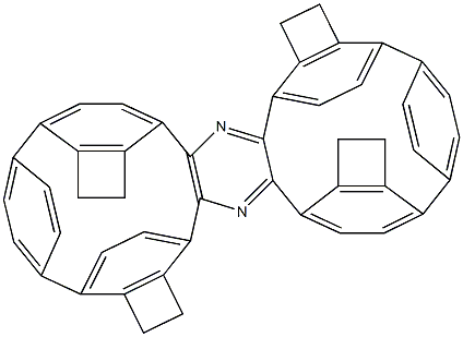 2,3:5,6-Bis[p-phenylenebis(ethylene-4,1-phenylene)]pyrazine Structure