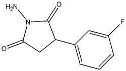 N-Amino-2-(m-fluorophenyl)succinimide 구조식 이미지