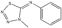 4,5-Dihydro-4-methyl-5-phenylimino-1,2,3,4-thiatriazole Structure