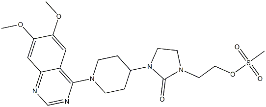 1-[1-(6,7-Dimethoxyquinazolin-4-yl)piperidin-4-yl]-3-[2-(methanesulfonyloxy)ethyl]imidazolidin-2-one Structure