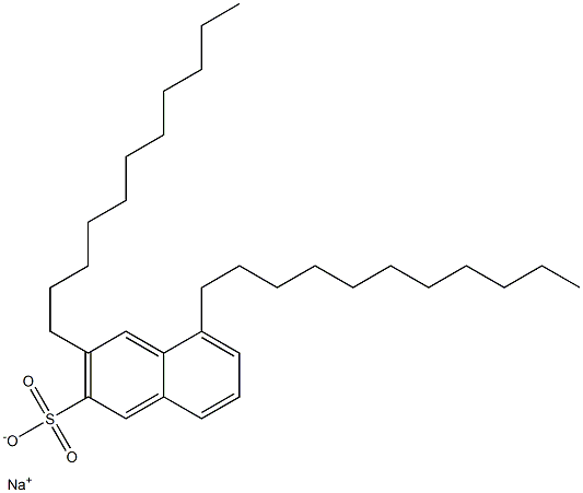 3,5-Diundecyl-2-naphthalenesulfonic acid sodium salt 구조식 이미지